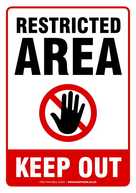 Stay Out Sign Printable